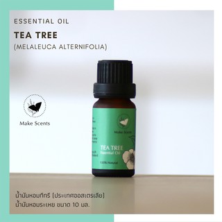 (Make Scents) น้ำมันหอมระเหย ทีทรี Tea Tree Essential Oil 10 ml ธรรมชาติ 100% แหล่งผลิต-ออสเตรเลีย Origin-Australia