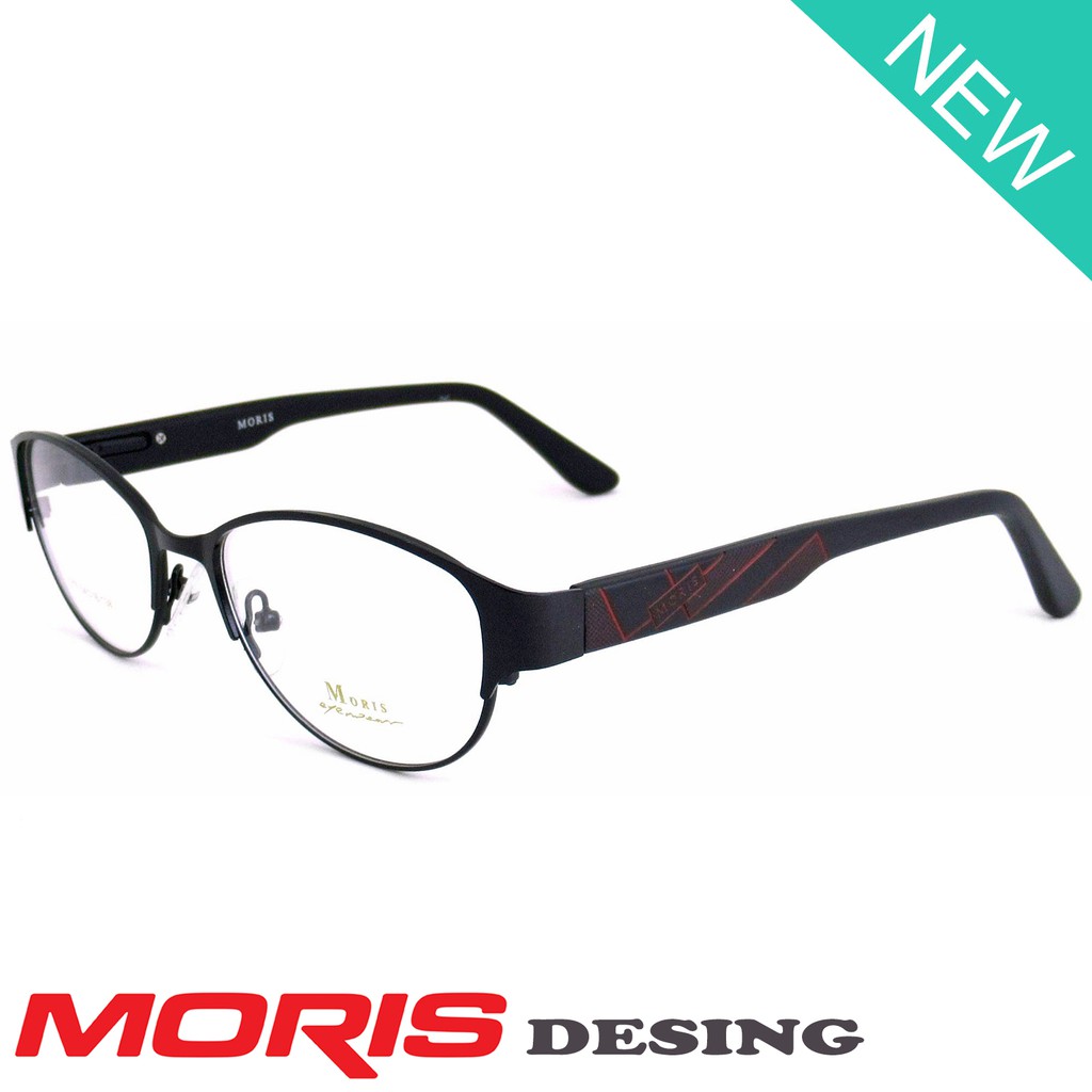 moris-แว่นตา-รุ่น-3210-สีดำ-กรอบแว่นตา-สำหรับตัดเลนส์-วัสดุ-สแตนเลสสตีล-ขาสปริง