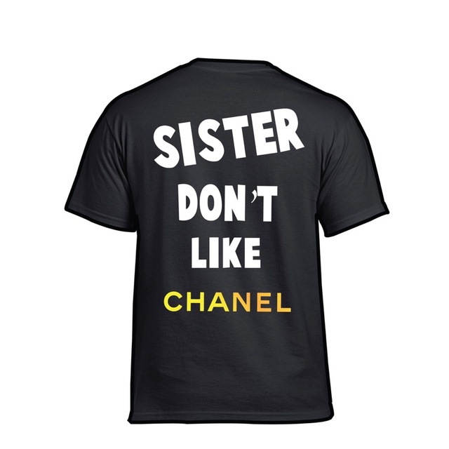เสื้อยืดลายchanel-sister-dontlike-chanelผ้าcotton100จำนวนจำกัด