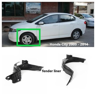 FENDER FENDER FENDER บังโคลนด้านหน้ารถยนต์สําหรับ Honda City Tmo ( 2009 2010 2011 2012 2013 2014 )