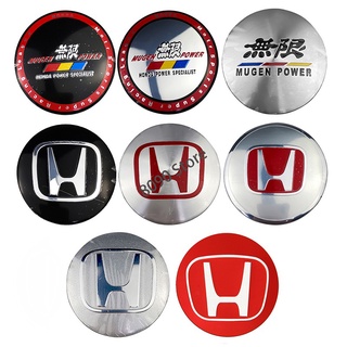 สติ๊กเกอร์ฝาครอบล้อรถยนต์ 56 มม. 4 ชิ้นสําหรับ Honda Mugen Power Crosstour H-Rv Pilot Jazz