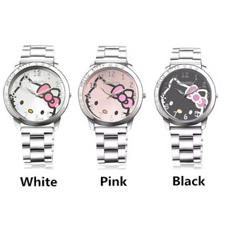ภาพขนาดย่อของภาพหน้าปกสินค้านาฬิกาข้อมือควอตซ์ สายสแตนเลส ลายการ์ตูน Hello Kitty น่ารัก สําหรับผู้หญิง จากร้าน timarco.th บน Shopee ภาพที่ 7