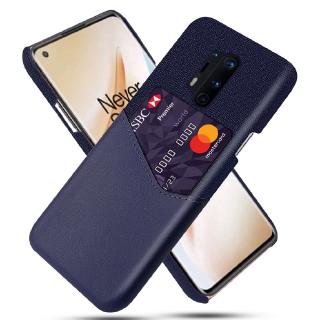 For OnePlus 8 Pro OnePlus 8 With Card Slot Wallet Case Slim PU Leather Soft Fabric Splicing Hybrid Cover