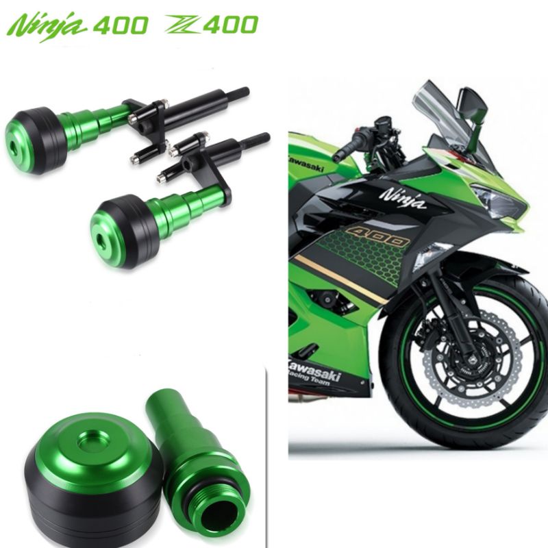 รวมของแต่ง-kawasaki-ninja-400ของแต่งninja-400กันล้มข้างชุดแต่งนินจา-400นินจาสีเขียวสีดำสีเทาของแต่งครบชุด-ninja-400