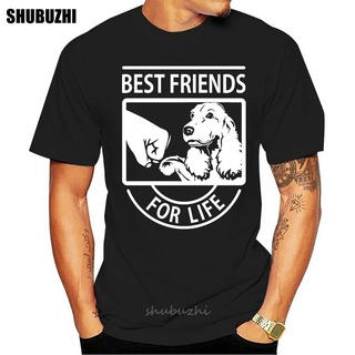 เสื้อยืดโอเวอร์ไซส์เสื้อยืด ผ้าฝ้าย พิมพ์ลาย er Spaniel Best Friend แฟชั่นฤดูร้อน สําหรับผู้ชายS-3XL