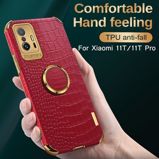 เคสโทรศัพท์หนังจระเข้สําหรับ Xiaomi 11T Pro 11Tpro T11 Mi 11T Pro สําหรับ Xiaomi Coque