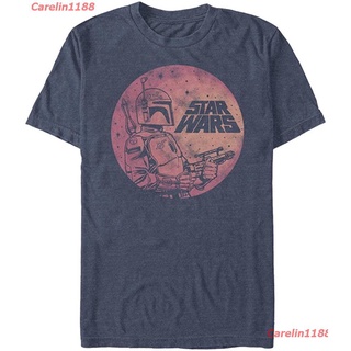 Carelin1188 Star Wars Mens Fett Up Graphic T-Shirt ดพิมพ์ลาย ดผ้าเด้ง คอกลม cotton แฟชั่น เสื้อคู่ชายหญิง 2022