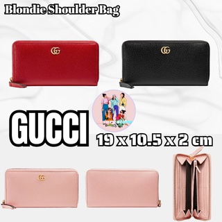 Gucci GG กระเป๋าสตางค์หนังเต็มซิป/ซองใส่บัตร/กระเป๋าใส่เหรียญ