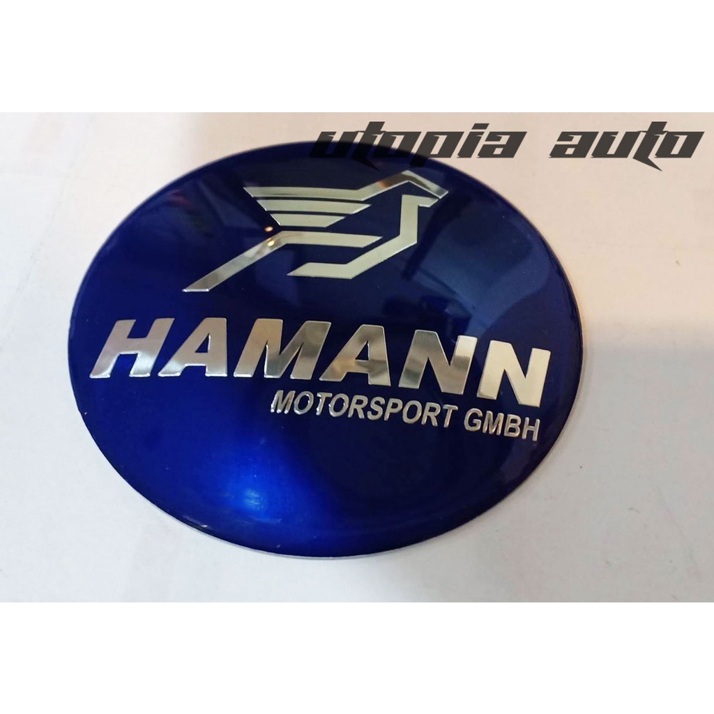 โลโก้บีเอ็ม-logo-นกขาว-โลโก้-ha-mann-m-สำหรับติดฝากระโปรง-bmw-ขนาด-8-3-ซม-สีน้ำเงิน-1ชิ้น