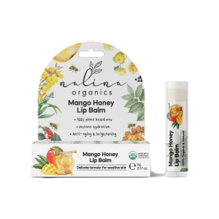 โปรโมชั่น :  Nalina Organics Vegan Mango Honey Lip Balm ลิปบาล์มออร์แกนิก ลิปวีแกน ลดริ้วรอยแก้ปากดำ