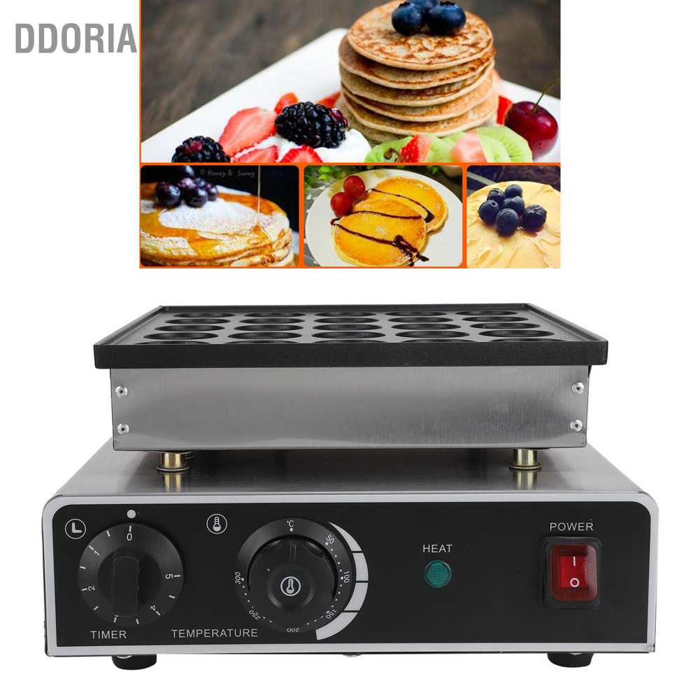 ddoria-เครื่องทําวาฟเฟิลไฟฟ้า-สามารถทำมัฟฟิน-แพนเค้กได้-25-หลุม-950w