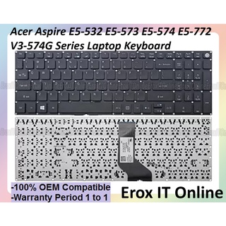 คีย์บอร์ดแล็ปท็อป สําหรับ Acer Aspire E5-574 E5-573 E5-575 E5-523 E5-532 A315-21 ES1-533 A515-51G E5-553 E5-576 E5-576g