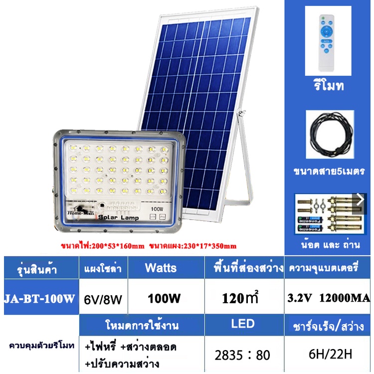 พร้อมส่ง-solar-flood-light-ไฟ-led-โคมไฟกลางแจ้งกันน้ำ-พลังงานแสงอาทิตย์ในครัวเรือน-sensor-flood-light-solar-lights-led