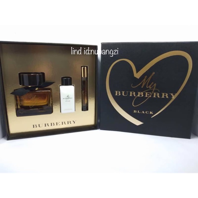 Burberry black cheap set