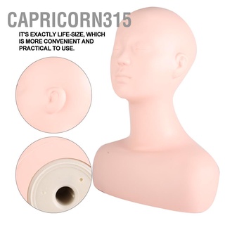 Capricorn315 หุ่นหัวนางแบบ แบบนิ่ม อเนกประสงค์ สําหรับฝึกแต่งหน้า วิกผม หมวก