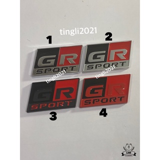 AD. โลโก้* GR SPORT ขนาด 3.5 x 6.2 cm  งานโลหะ ติด Toyota ราคาต่อชิ้น