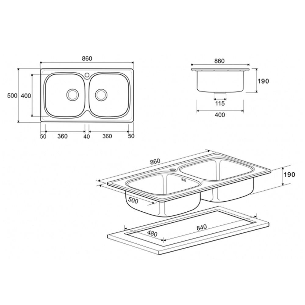 embedded-sink-built-in-sink-2b-mex-dls86b-stainless-steel-sink-device-kitchen-equipment-อ่างล้างจานฝัง-ซิงค์ฝัง-2หลุม-me