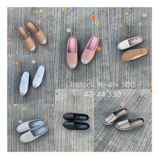 รองเท้าแตะsize 42-44 | Glitter slip on by Cheeryfull   รองเท้าเปิดส้น