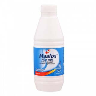 สินค้า Maalox Alum Milk  240 ml ยาลดกรด ท้องเฟ้อ ลดกรด จุกแน่น จุกเสียด