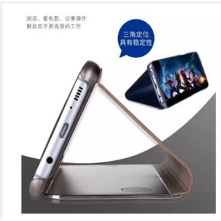 เคสกระจกฝาพับ ซัมซุง โน้ต10พลัส หน้าจอ6.8นิ้ว Flip case can be set up for Samsung Galaxy Note10Plus
