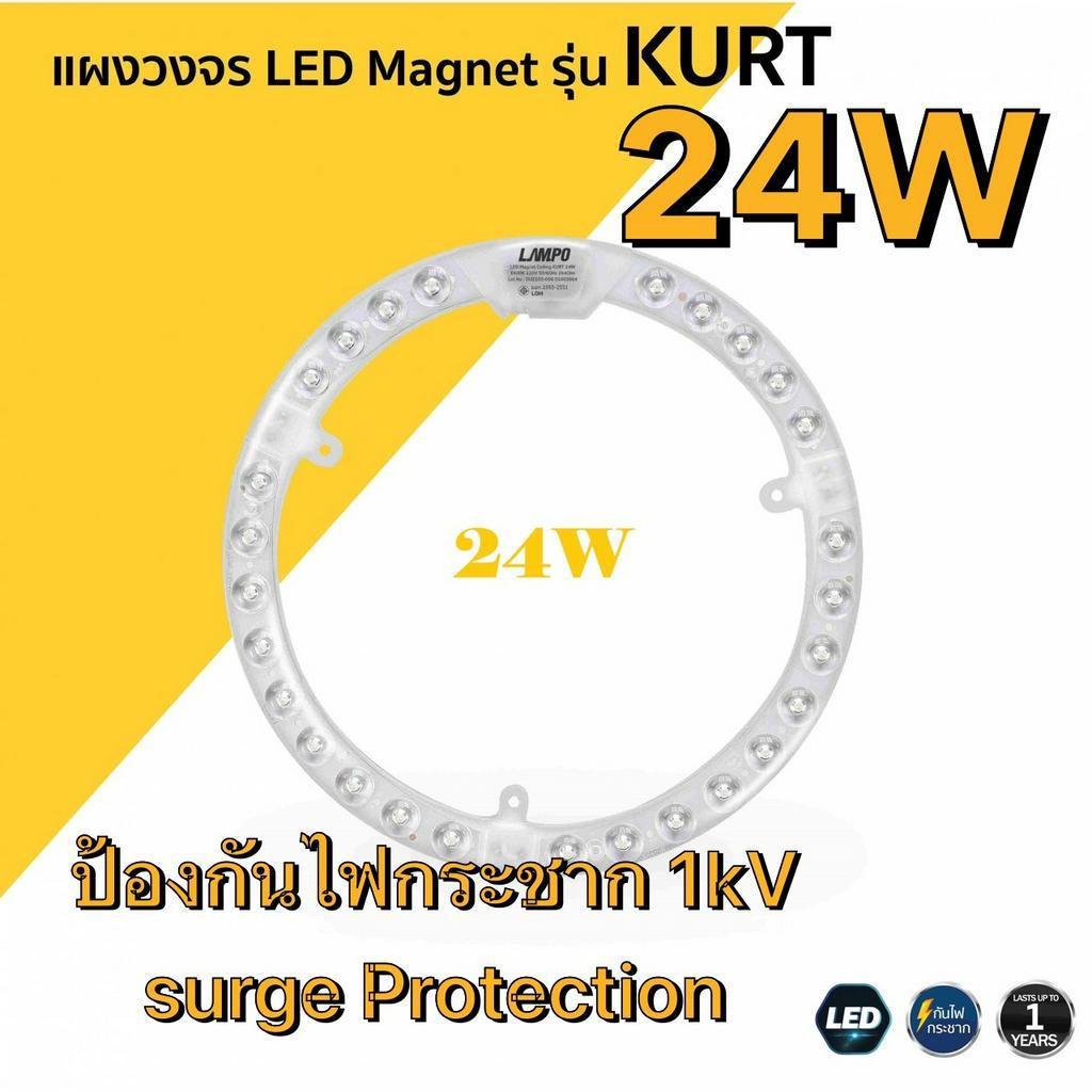 หลอดไฟเพดาน หลอด LED 28W 24W CIRCLE MAGNET MODULE แม่เหล็ก # LAMPO ...