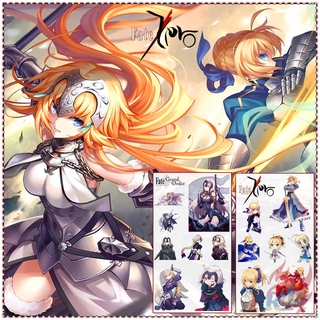 ✿ Fate / Grand Order - Anime Mini Temporary Tattoo สติ๊กเกอร์ ✿ 1Sheet Saber Alter Waterproof Tattoos for Sexy Arm Clavicle Body Art Hand Foot