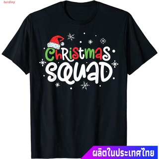 terdiny เสื้อยืดกีฬา Christmas Squad Santa Family Matching Pajamas Xmas Boys Men T-Shirt Short sleeve T-shirts