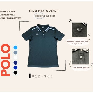 เสื้อโปโลแขนสั้น ทรงสำหรับผู้หญิง Grand sport รุ่น 012-789  Part 2
