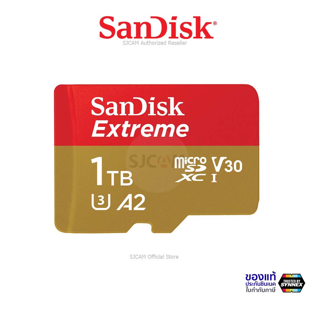 ภาพหน้าปกสินค้าSanDisk Extreme microSDXC Card V30 U3 1TB 190MB/s R, 130MB/s W ( SDSQXAV-1T00-GN6MN_1 ) Mobile Gaming , Nintendo Switch ประกัน Synnex ตลอดอายุการใช้งาน