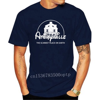 เสื้อยืดแขนสั้นพิมพ์ลาย Amityville Scary Movie สไตล์ฮาโลวีนสําหรับผู้ชาย 2022 2022