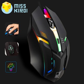Miss Kiroi Model K2 Optical RGB Gaming Mouse เมาส์เกมมิ่ง ความแม่นยำสูงปรับ DPI 800- 1600 เหมาะกับเกม