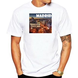 เสื้อยืดผ้าฝ้ายพิมพ์ลายขายดี เสื้อกล้าม เสื้อยืด พิมพ์ลาย Madrid Spain Dream City Tumblr สําหรับผู้ชาย และผู้หญิง 1515