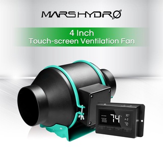 ภาพหน้าปกสินค้าHot Sale🔥[ส่งฟรี]Mars hydro พัดลมดูดอากาศ Inline Fan ขนาด 4 นิ้ว Marshydro fan พร้อม Thermostat Controller ที่เกี่ยวข้อง