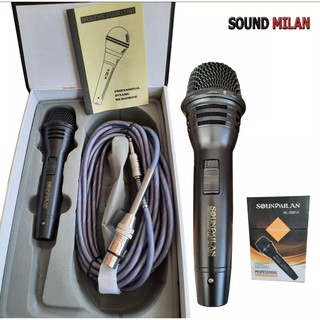 ไมค์โครโฟน ไมค์ร้องเพลง ดูดเสียงดี ไมโครโฟนแบบสาย ยาว 5 เมตร soundmilan ML-5881A