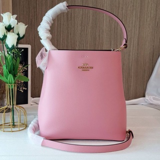 🎀 (สด-ผ่อน) กระเป๋า bucket สีชมพูอ่อน 10 นิ้ว COACH 91122 TOWN BUCKET BAG