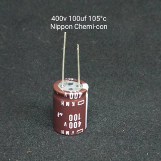 ภาพหน้าปกสินค้า400v 100uf  105°C Capacitor Nippon Chemi-Con KMH Series (ราคาต่อชิ้น) ซึ่งคุณอาจชอบราคาและรีวิวของสินค้านี้