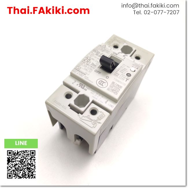 พร้อมส่ง-c-used-nv30-fau-earth-leakage-circuit-breaker-เบรกเกอร์ป้องกันไฟฟ้ารั่ว-ac100-240v-2p-20a-30ma-mitsubishi