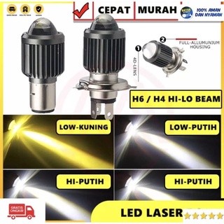 ไฟเลเซอร์ LED H4/h6 HI AC DC สว่างมาก สําหรับรถยนต์ รถจักรยานยนต์