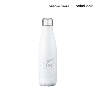 LocknLock กระบอกน้ำสุญญากาศ LUNA Bottle ความจุ 500 ml. รุ่น LHC3215WHT สีขาว