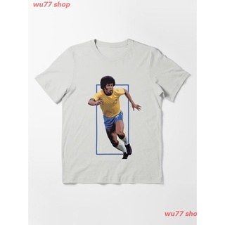 New Jairzinho 1970s Essential T-Shirt เสื้อยืด ดพิมพ์ลาย ดผ้าเด้ง คอกลม cotton ความนิยม sale Unisex