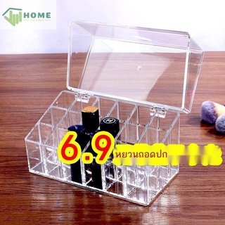 เดสก์ท็อปกล่องเก็บลิปสติกใส่ลิปสติก lip glaze storage multi-grid เล็บกล่องเครื่องสำอางลิปสติก display stand