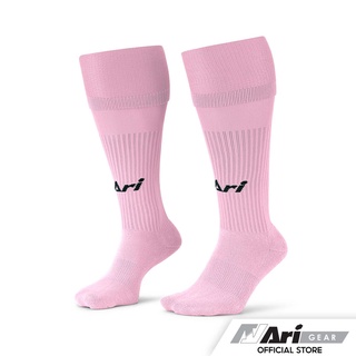 ARI LONG SOCKS - LIGHTPINK ถุงเท้า อาริ ยาว สีชมพูอ่อน