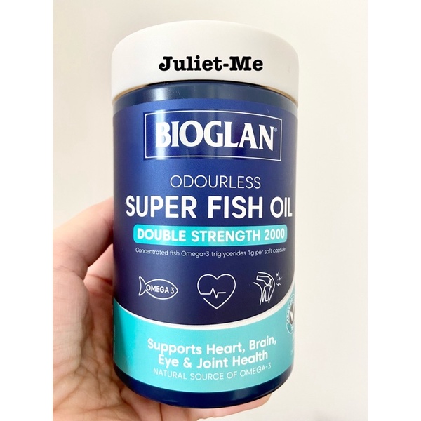 ภาพสินค้าEXP 8/25 Bioglan Super Fish oil double strength 200 แคปซูล (แท้100% พร้อมส่ง) fish oil ความเข้มข้นสูง 2 เท่า จากร้าน julietmeshop บน Shopee ภาพที่ 3