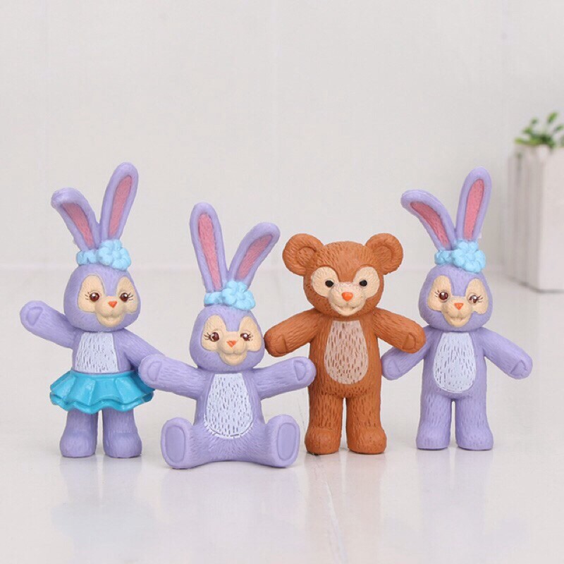 ฟิกเกอร์ Mini Disney (Duffy Bear) , (Stella Rabbit) ขนาด 2-2.5 นิ้ว ...