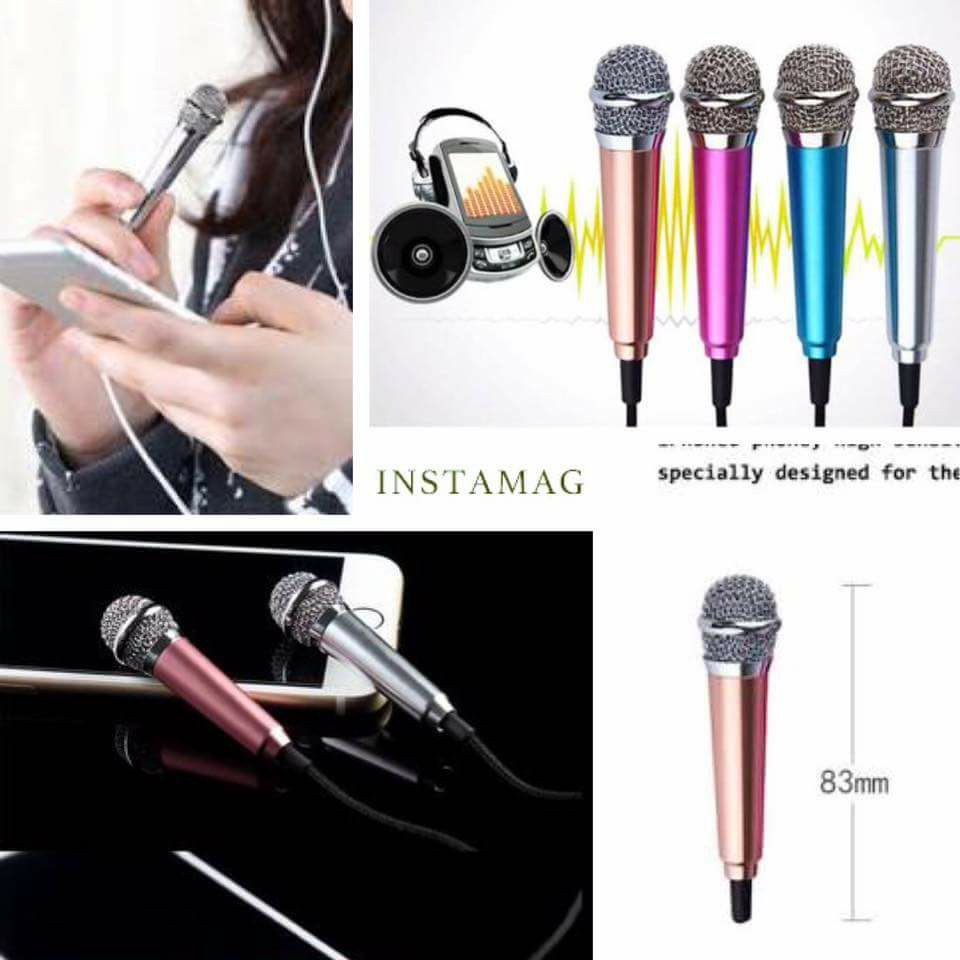 ไมโครโฟนจิ๋ว-คาราโอเกะ-mini-microphone-karaoke-สำหรับโทรศัพท์มือถือ-แท็บเล็ต-โน๊ตบุ๊ค