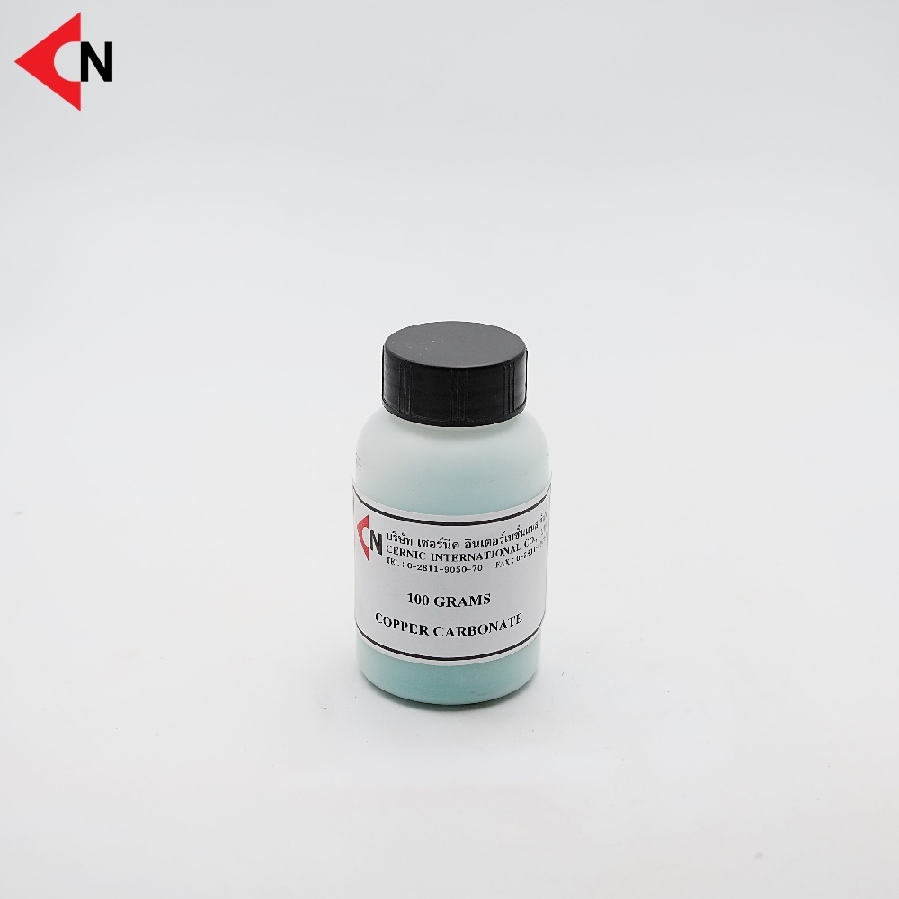 copper-carbonate-cuco3-ผงคอปเปอร์คาร์บอเนต-ขนาดบรรจุ-100-กรัม-ขวด-500-กรัม-ขวด