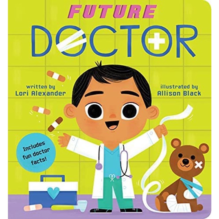 หนังสือเด็ก-future-doctor-ภาษาอังกฤษ-101-stem-baby-university-medical-school-loves-science-board-book-for-babies