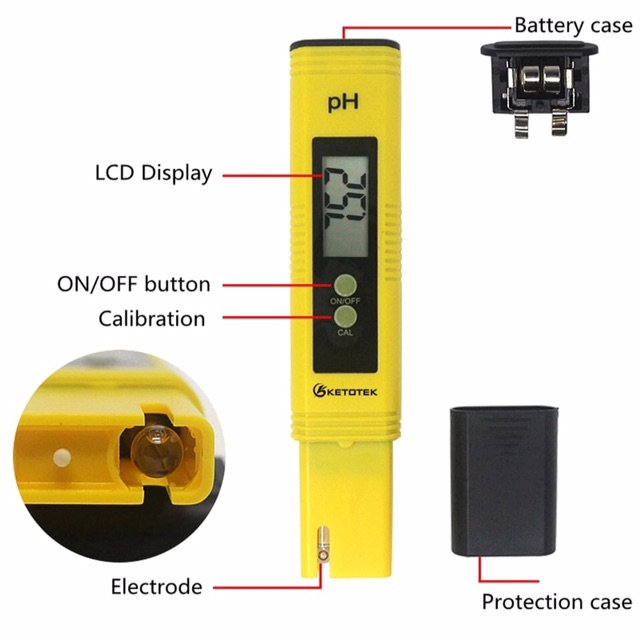 เครื่องวัดน้ำ-ph-meter-วัดค่า-ph-พร้อมส่ง-phmeter