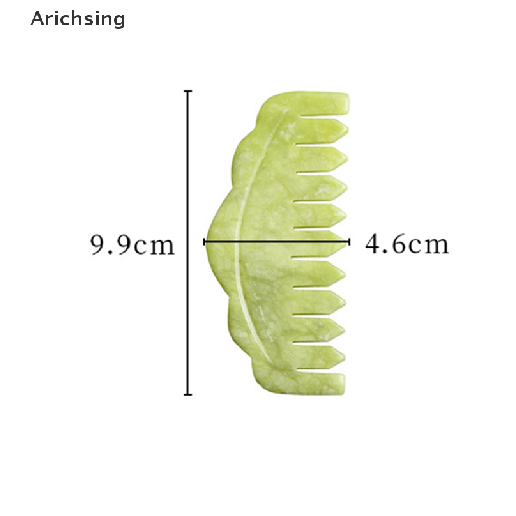 lt-arichsing-gt-หวีหินหยกธรรมชาติ-สีเขียว-สําหรับนวดศีรษะ