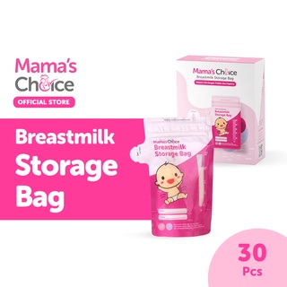 Mama’s Choice ถุงเก็บน้ำนม ถุงเก็บน้ำนมแม่ ถุงเก็บนมแม่ ปิดแน่นสนิท 2 ชั้น วัสดุ Food Grade - Breastmilk Storage Bag